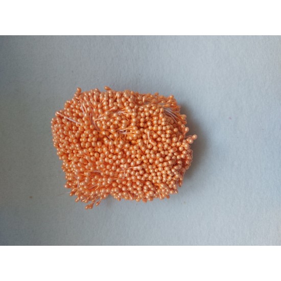 Тычинка средняя для цветов цв. оранжевый, цена за 100 шт